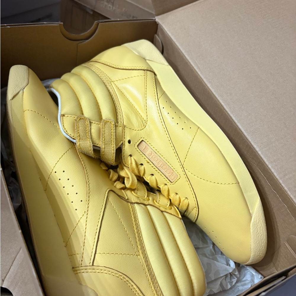 Reebok Yellow High-Top Sneakers